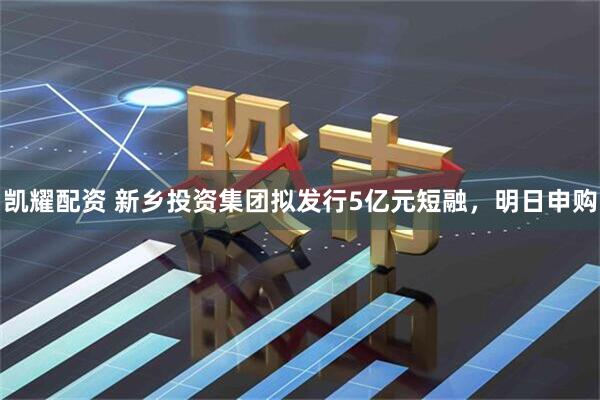 凯耀配资 新乡投资集团拟发行5亿元短融，明日申购